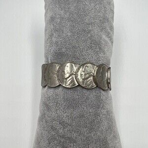 Handmade Artisan Coin Cuff Bracelet